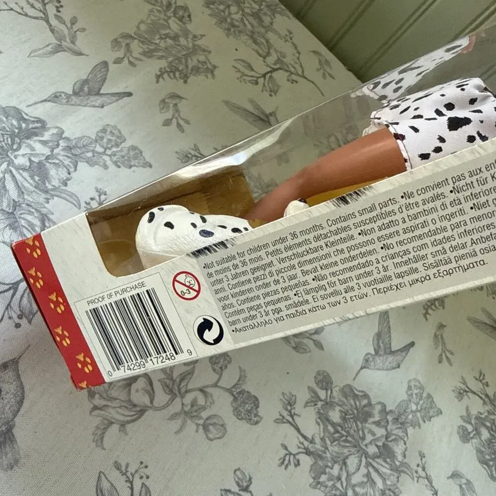 Vtg Mattel Barbie 101 Dalmatian Special Edition Fashion Doll 12